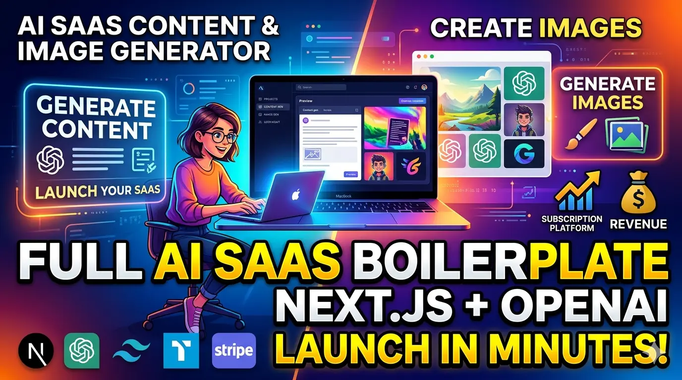 AI SaaS Content & Image Generator (Next.js + OpenAI API)