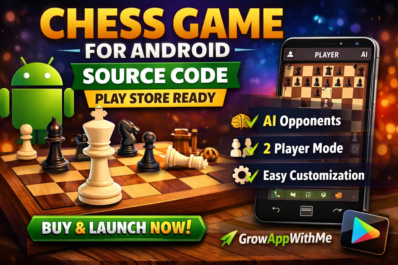 ♟️ Chess Game For Android – Complete App Source Code | Ready to Publish