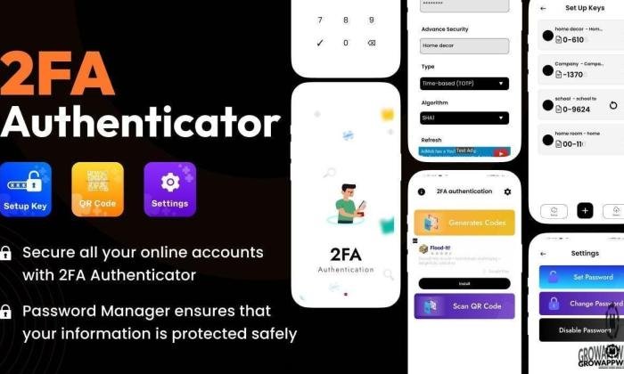 2FA Authenticator - Android App Source Code with customize