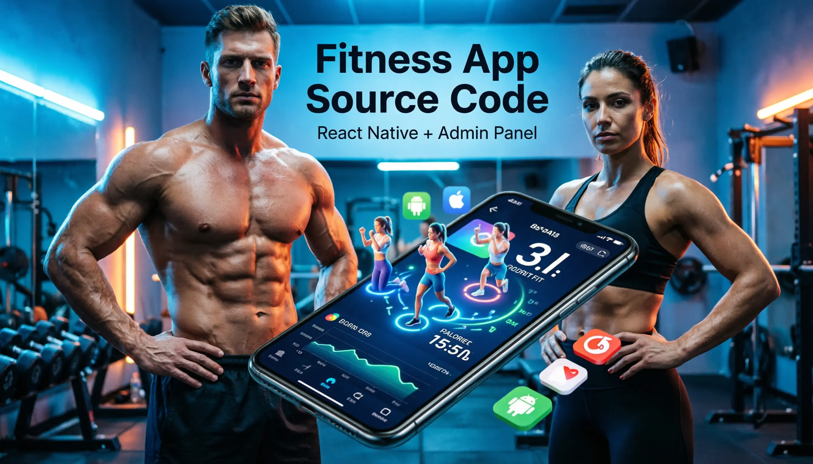 Fitness & Workout App with Diet Plans Source Code | React Native Gym & Health App