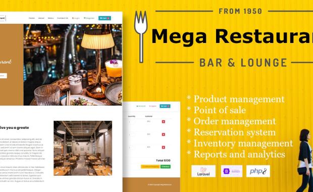 Mega Restaurant - Restaurant management system