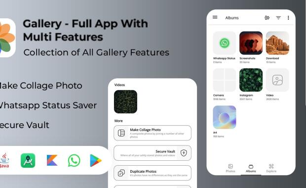 Gallery - Full Android App With Multi Features