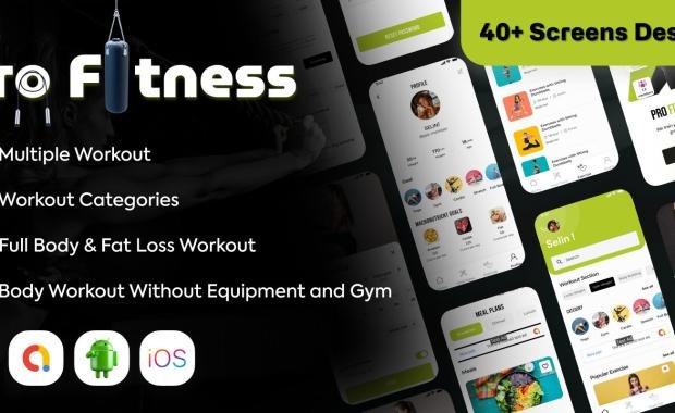 Prefit - Fitness And Home Workout - Flutter Temple