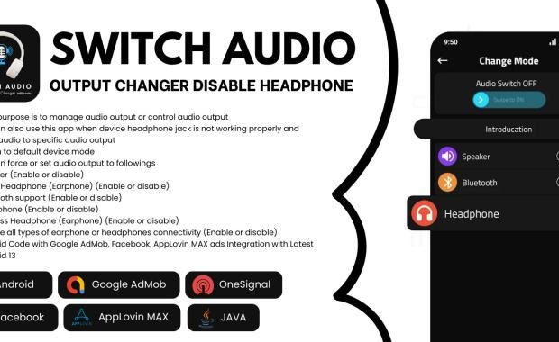 Switch Audio : Output Changer Android Admob ads