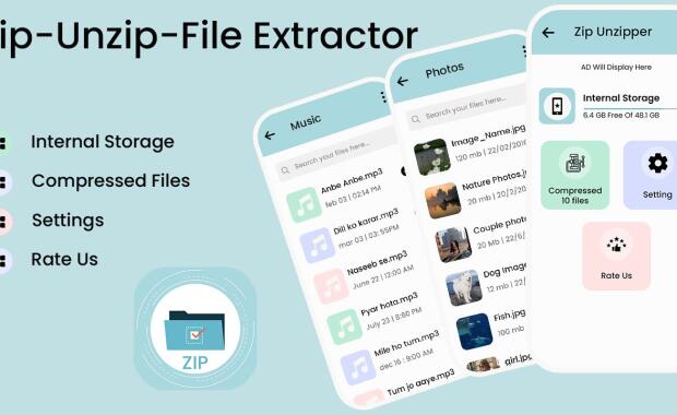 Zip Unzip File Extractor - Android Source Code